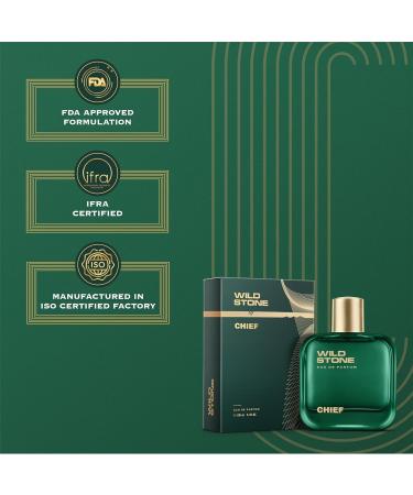 Wild - Stone's Chief Perfume for Men 100ml| Luxury Eau De Parfum | Long-Lasting Fragrance | Best Gift for Him l Premium Perfume for Men l Infused with Aquatic and Woody Notes - Buy Online on GoSupps.com