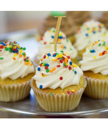 Letter I Wedding Cupcake Toppers Monogram Initial Last Name For Wedding Bridal Shower Decorations Elegant Botanical Wreath Personalized Any 26Letters Bridal Shower Gifts 6PCS Style-8 - Buy Online on GoSupps.com