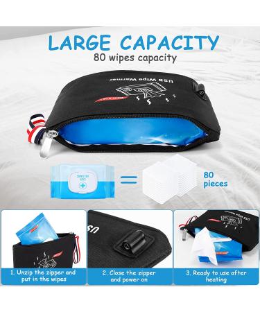 Portable Car Wipes Heater - Sunsbell Wipes Dispenser | 12V DC + USB | Thermostat Heating Bag | Dual-use Baby Wet Wipes Warmer 24x16cm - Buy Online on GoSupps.com