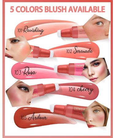 Creme Blush Beauty Wand - Matte Cheek Blusher Stick for Cheeks & Lips - 101 RAVISHING Nude Pink - Long-Wearing, Dewy Finish - Buy Online on GoSupps.com