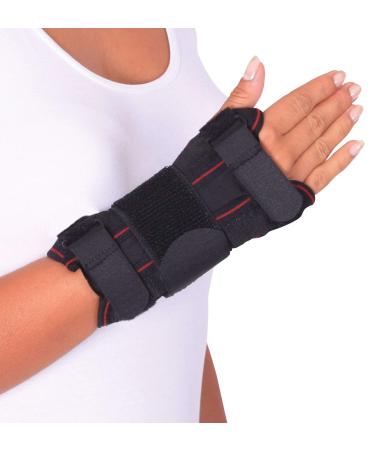 ORTONYX Wrist Support Brace with Splint for Carpal Tunnel Arthritis - L-XXL Black L/XXL Black
