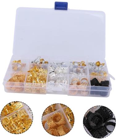 FRCOLOR Decorative Beads Dreadlocks Hair Beads Hair Cuffs Tubes Dreadlocks Ring Hip Hop Hair Decorations Dread Locks Ring Dreadlocks Braiding Beads Accessories Headband Big Hole Wig - Buy Online on GoSupps.com