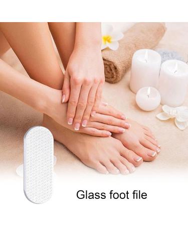 Glass File for Feet - Clear Foot File - in-Shower Foot Scrubber Dead Skin Remover Dry Heels Skin Remover Pedicure Kit for Feet Dead Skin Smoothing - Buy Online on GoSupps.com