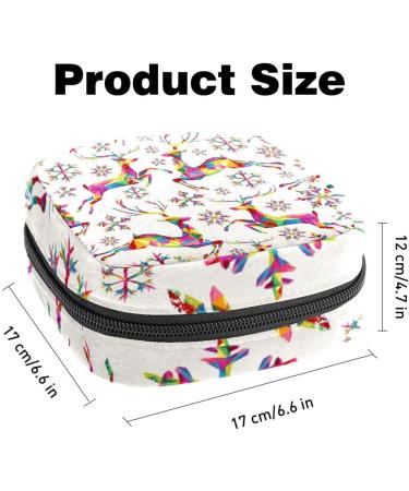 Shop Muooum Women's Menstrual Zipper Bag - Merry Christmas Design | Tampon Collection Bag | 4.7x6.6 in | Ideal for Girls & Women | International Shipping Available - Buy Online on GoSupps.com