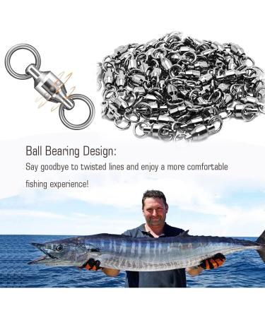 9Tong Ball Bearing Vertebrae Welded Rings - Waller & Sea Vertebrae Spitring Fishing Equipment | 25 PCs Size 0 (33lb) - Premium Bait Connection Accessories - Buy Online on GoSupps.com