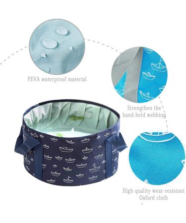 Collapsible Foot Soaking Bucket - Portable Travel Foot Bath Tub for Home Pedicure & Outdoor Camping - Buy Online on GoSupps.com