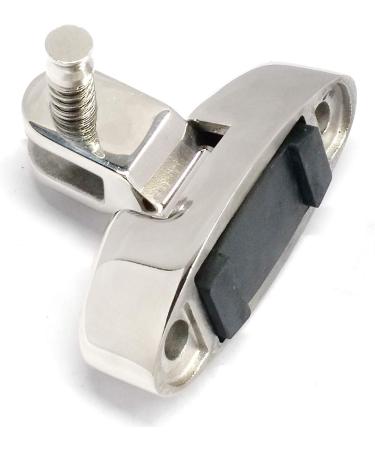Keehui Pack of 2 Marine Grade Bimini Top 316 Stainless Steel Swivel Deck Hinge with Removable Pin - Rubber Pad Deck Mount Included - Buy Online on GoSupps.com