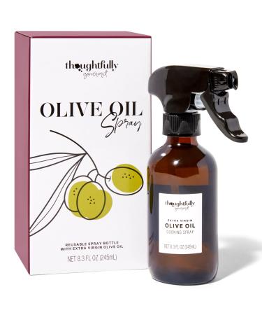ThoughtFully Gourmet - olive oil gift set - contains cold -pressed native olive oil from Spain - reusable glass olive oil dispenser