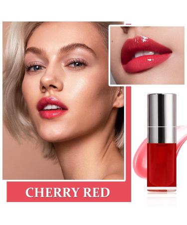 ZHISHUDL Plumping Lip Gloss Makeup Gift - Cherry Red Lip Tint Stain for Hydrating and Moisturizing Lips - Buy Online on GoSupps.com