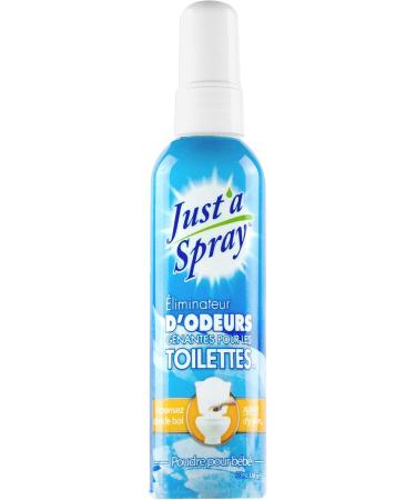 Just a Spray Baby Powder 115 ml - Home & Office Poop Spray Before You Go Toilet Odor Eliminator - Bathroom Deodorizer Just One Spray Toilet Freshener Safe for Septic - Buy Online on GoSupps.com