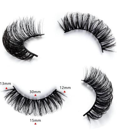 Leipple 8 Pairs Reusable 8D Mink Lashes - Waterproof Thick Fluffy Fake Eyelashes - Faux Mink Eyelashes - QZ-28 - Buy Online on GoSupps.com