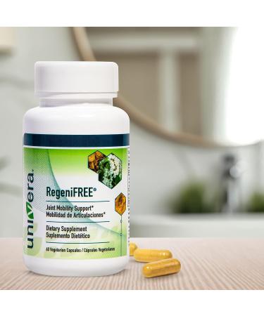 Univera RegeniFREE: All-Natural Aloe Vera & Turmeric Joint Supplement | Vegetarian | 60 Capsules - Buy Online on GoSupps.com