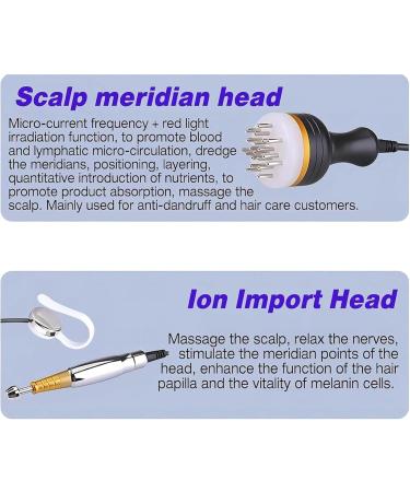 LBMED Scalp Treatment Massager Anti-Hair Loss Treatment Device with 5 Working Heads Deep Scalp Massage Nourishes Hair Follicles Stimulates Capillary Microcirculation - Buy Online on GoSupps.com