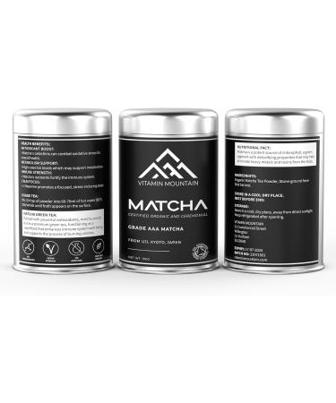 Ceremonial Organic Matcha Powder 50-100g | Grade AAAAA Pure Vegan Green Tea Extract Detox & Energy Boost (100) 1 g (Pack of 1) - Buy Online on GoSupps.com