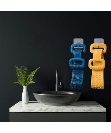 2 Pcs Silicone Back Scrubber for Shower - Exfoliating Body Brush for Men and Women with Hooks - Skin Health and Comfortable Massage - Buy Online on GoSupps.com
