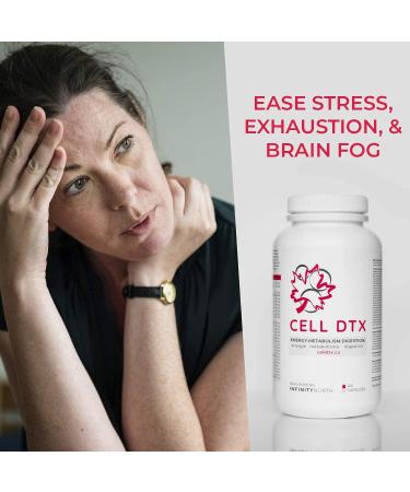 Immediate Sustained Energy Mental Clarity Focus Healthy Digestion Natural Antioxidants Stronger Immune System -CELL DTX (60 capsules) - Health Canada Licensed NPN #80091105 - Buy Online on GoSupps.com