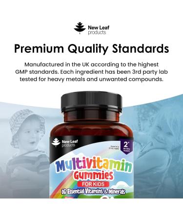 Kids Multivitamin Gummies with Zinc - 16 Essential Vitamins & Minerals - Gluten-Free Vegan Halal Formula - 60 Count - Buy Online on GoSupps.com