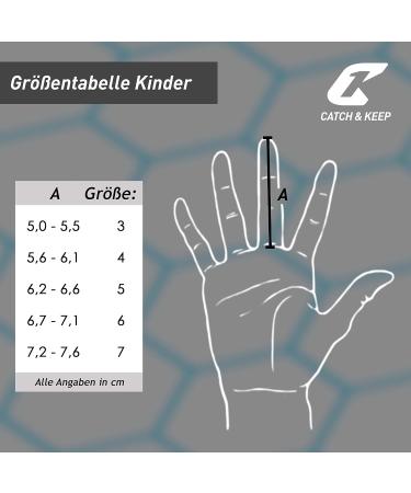 Catch & Keep KRALLE Junior Pro 3.0 Goalkeeper Gloves | Professional Children's Soccer Gloves - Ultra-High Falcon Grip - Optimal Passport Version 3 - Blue 5 - Buy Online on GoSupps.com