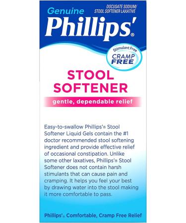 Phillips' Stool Softener Liquid Gels 30 Ct Pack of 5 - 150 Liquid Gels Total - Buy Online on GoSupps.com