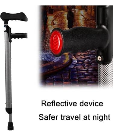 Adult Underarm Crutches Lightweight Adjustable Walking Cane Applicable Height 4' 5'' 6' Comfortable Underarm Pads Ergonomic Grip - Buy Online on GoSupps.com