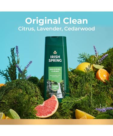 Irish Spring Original Clean Body Wash for Men - 20 Fl Oz (Pack of 2) | Fresh Scent & Long-Lasting Clean - Buy Online on GoSupps.com