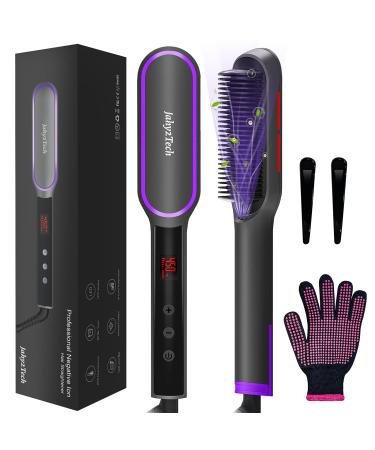 Hair Straightener Brush Hot Comb Hair Straightening Comb Ladies Hairdressing Tools New Type of straightening Comb with Digital Display and Automatic Shutdown of Negative ion Timer