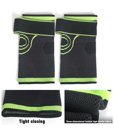 Elbow Brace Compression Sleeve for Tendonitis & Tennis Elbow | Elastic Guard with Strap - Free Size - Buy Online on GoSupps.com