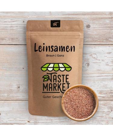  TASTE Guter Geschmack 2 x 100g Brown Flax Seeds - Whole - Brown Flax Seeds - Natural - Taste Market - Buy Online on GoSupps.com