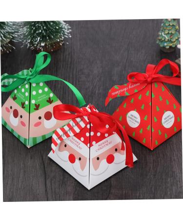 Healeved 30pcs Box Christmas Christmas Cookie Bags Christmas Boxes Candy Box Chocolate South Korea Size 1 Red - Buy Online on GoSupps.com