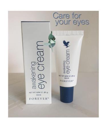 Forever Living Awakening Eye Cream - Collagen & Peptide Wrinkle Reducer - Vegan Gluten-Free - 0.74 Fl Oz - Reduce Dark Circles - Buy Online on GoSupps.com