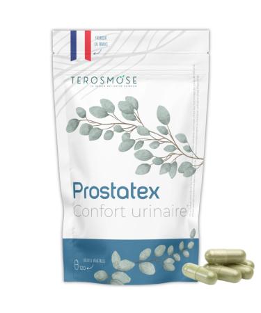 Prostatex Urinary comfort & BPH | Prostate | Natural and vegan formula with Saw palmetto Nettle Squash seed Miniature palm Pygeum africanum African plum Made in France - 120 capsules