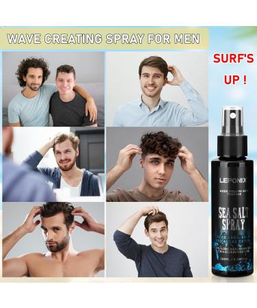 Men's Sea Salt Hair Spray with Kelp, Aloe Vera & Red Algae - Adds Volume, Texture & Thickness - Buy Online on GoSupps.com