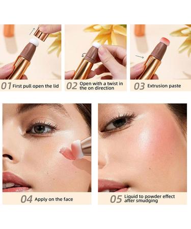 Liquid Contour Stick Face Beauty Concealer Wand High Coverage Natural Matte Finish Highlighter Stick Silky Cream Face Makeup Stick for Daughter Girlfriend Novent - Buy Online on GoSupps.com