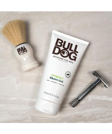 Bulldog Men's Skincare Original Shave Gel - 5.9 oz, 2-Pack | Best Shaving Gel for Men - Buy Online on GoSupps.com