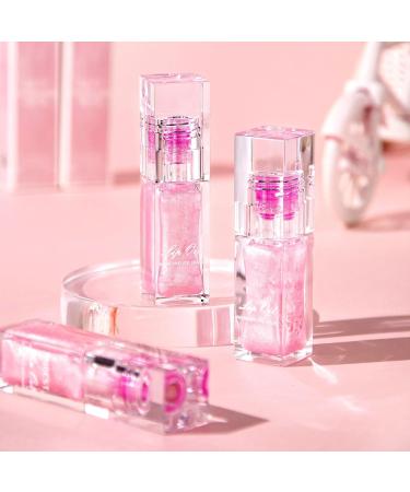 Bekoeen 2Pcs Magic Color Changing Lip Oil Lipstick Big Brush Hydrating Glimmer Glow Oil Long Lasting Moisturizing Smooth Non-Sticky Lip Gloss Lip Balm Fresh Lip Oil Stain Girl's Lip Care (light pink) - Buy Online on GoSupps.com