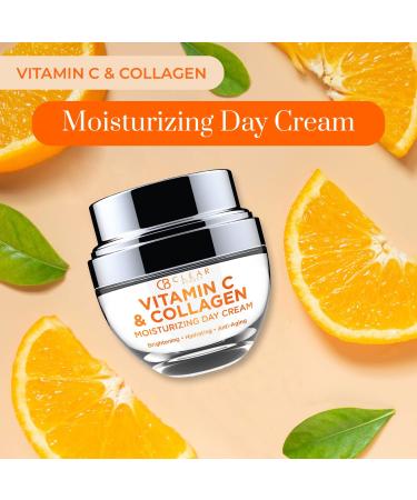 Clear Beauty Vitamin C & Collagen Anti-Aging Moisturizer Duo Set - 3.38 Fl Oz (Pack of 1) - Buy Online on GoSupps.com
