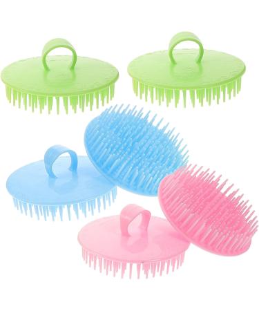 TOVINANNA 12 Shampoo & Scalp Massage Brush - Hair Wash Tool - 2 Pack in Different Colors | Small Handheld Scalp Massager for Ultimate Hair Care - Buy Online on GoSupps.com