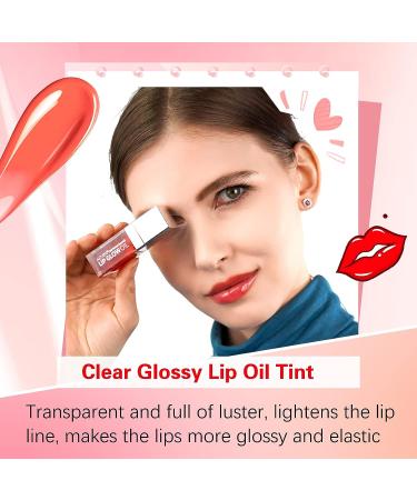Sefudun Lip Glow Oil: Moisturizing & Hydrating Long-Lasting Waterproof Lip Tint Set - Cherry - Buy Online on GoSupps.com