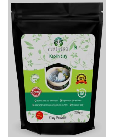 Kaolin Clay Powder 200 Gm - Gentle Exfoliator Excellent for Skin Treatment