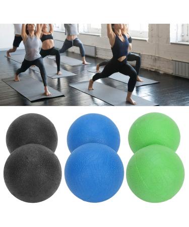 Verdant Touch Fitness Fascia Ball Set - Portable TPR Yoga Massage Balls for Muscle Relaxation | Black Green Blue - Buy Online on GoSupps.com