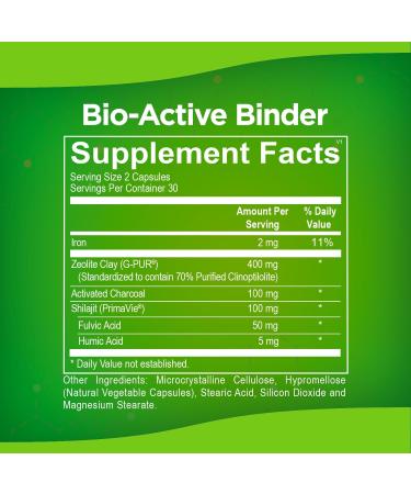 Micro Balance Bio-Active Binder for Gut Health - Charcoal, Zeolite, Fulvic & Humic Acids - Toxin & Biofilm Removal - Reduce Bloating & Gas - Buy Online on GoSupps.com