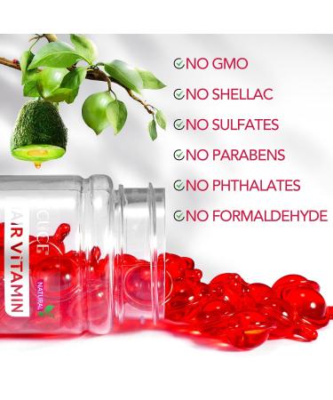 Buy Hair Styling Serum for Frizzy & Dry Hair | Nourishing Hair Oil Capsules with Moroccan & Macadamia Oil - Vitamins A C E B5 for Ultimate Hair Treatment - Buy Online on GoSupps.com