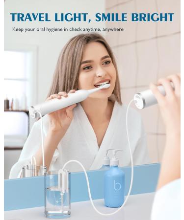 AGPTEK Electric Toothbrush & Water Flosser Combo | 5 Modes Portable IPX7 Waterproof - Ideal for Travel - Buy Online on GoSupps.com