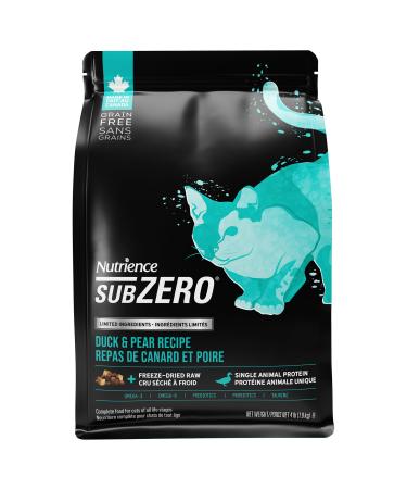 Nutrience SubZero Limited Ingredient Cat Food - Duck and Pear Recipe - 1.8 kg (4 lb) Duck & Pear 1.8 kg (Pack of 1)