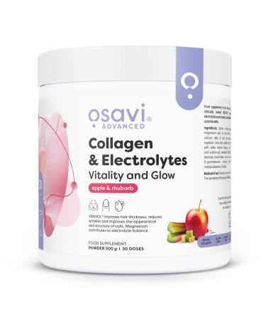 OSAVI Osavi Collagen Electrolytes Vitality and Glow Apple & Rhubarb - 300g