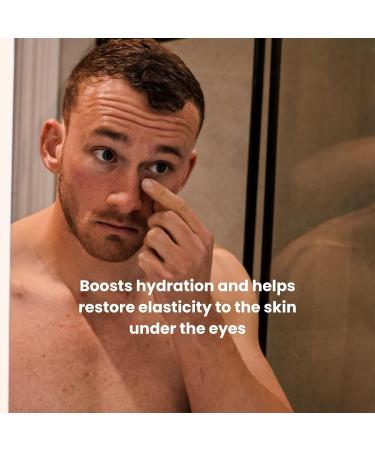 ManCave Caffeine & Vitamin E Anti-Fatigue Eye Gel 15ml- Dark Circle Treatment, Vegan Formula, Made in England - Buy Online on GoSupps.com