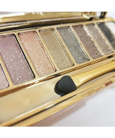 9 Colors Eyeshadow Palette Shimmer Glitter Portable Long Lasting Shiny Eye Shadow with Cosmetic Brush - Buy Online on GoSupps.com