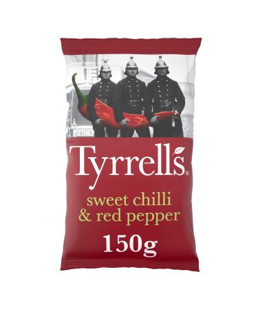 Tyrrells Sweet Chilli & Red Pepper Sharing Crisps 8 x 150g