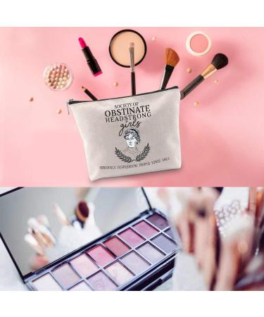 Shop Society of Obstinate Headstrong Women's Zippered Cosmetic Bag - Stylish & Durable | International Shipping Available - Buy Online on GoSupps.com